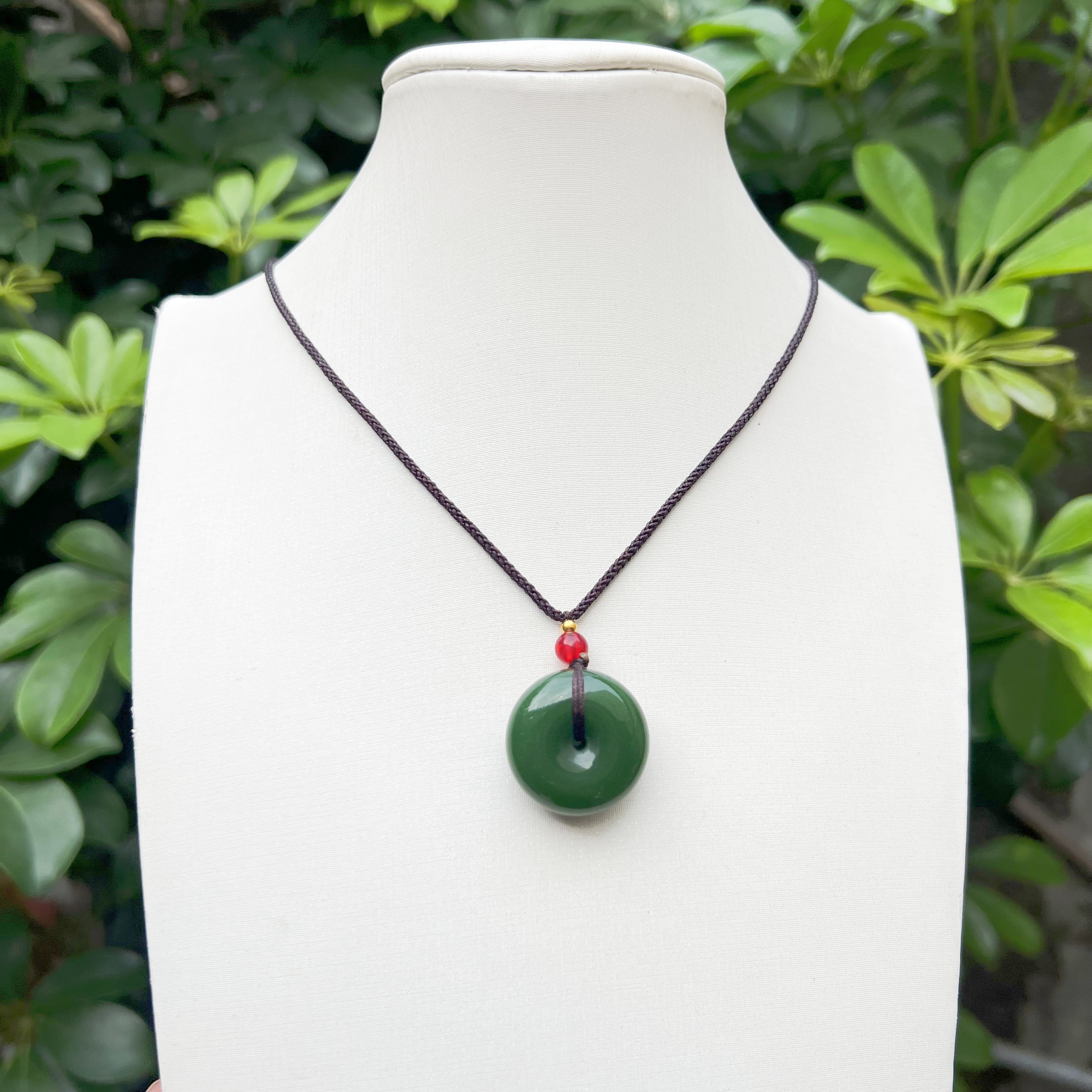 B647精品菠菜平安扣国风款式吊坠