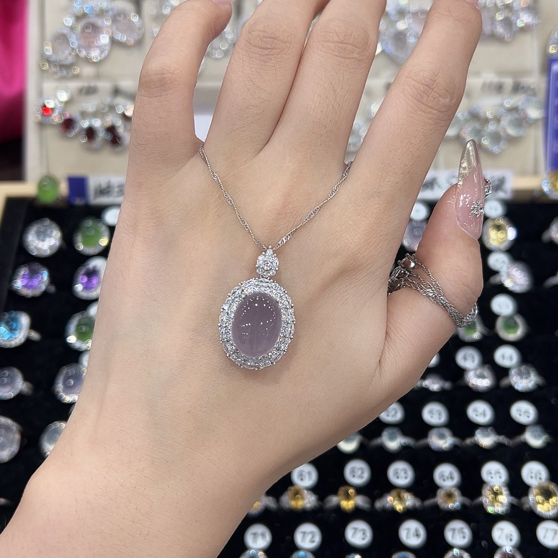 來***年银S925镶嵌萤石戒指