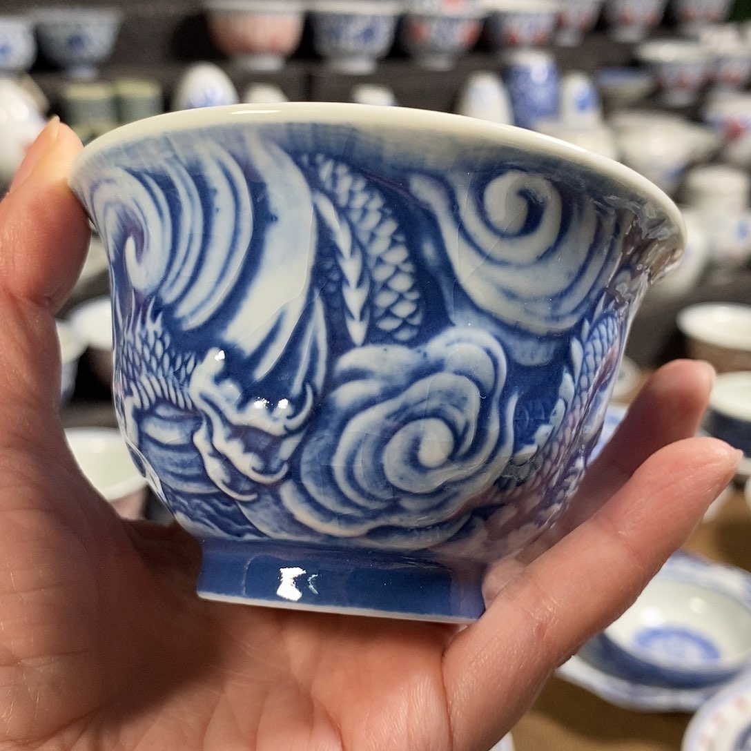杯景德高温还原陶瓷