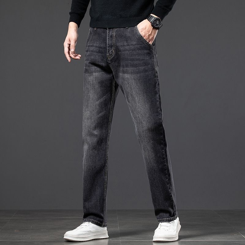 2025春秋新款牛仔裤 宽松老爹百搭男款弹力裤子