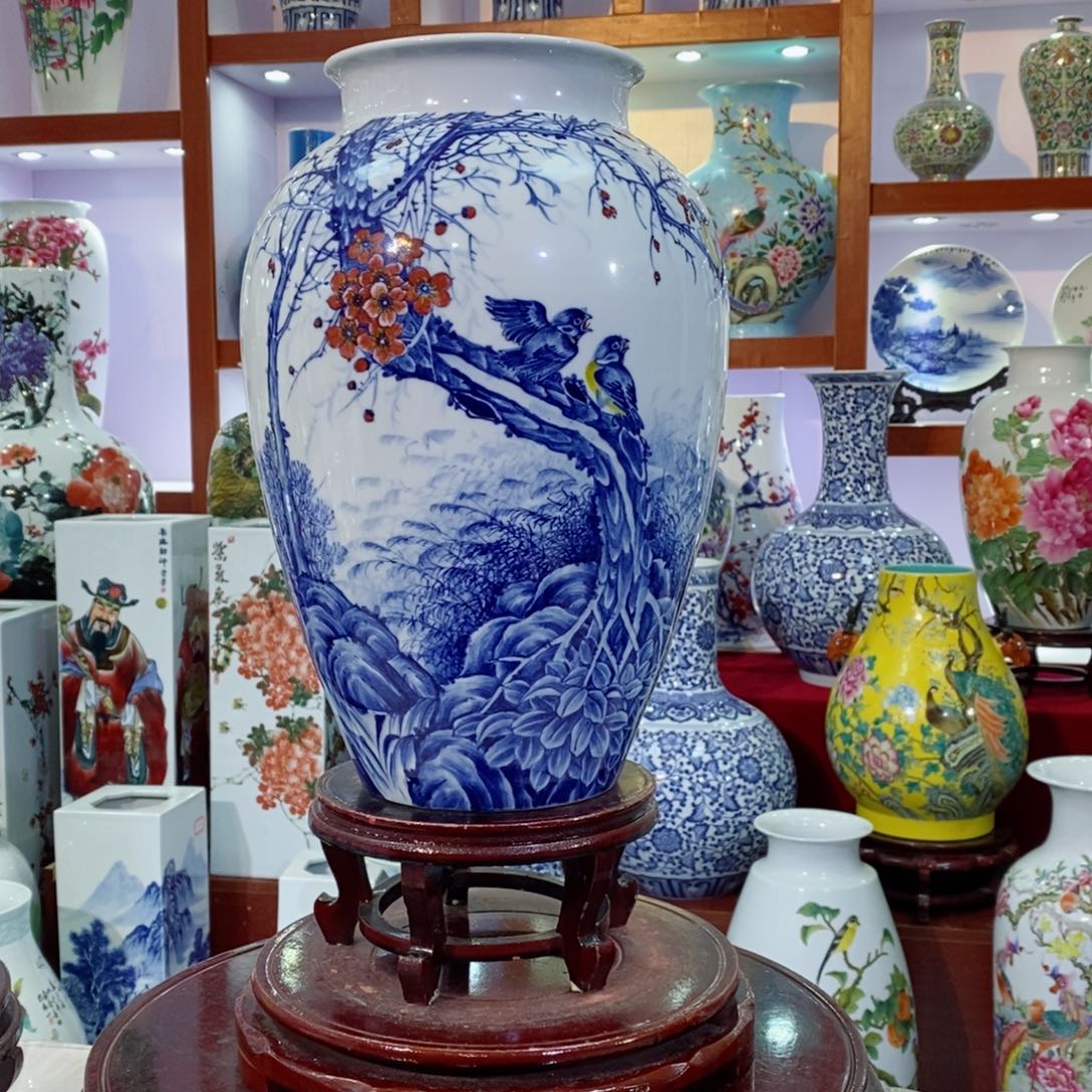 瓶景德镇手工手绘瓶