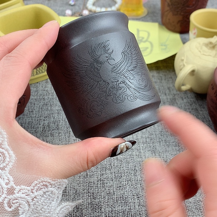 紫砂茶杯高端主人杯