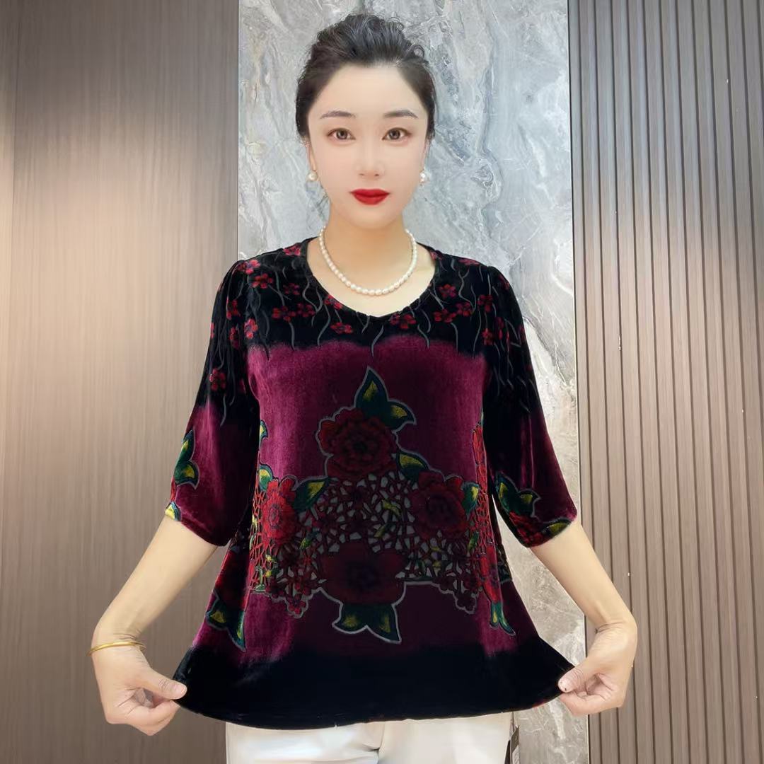 高端桑蚕丝小衫43A2206
