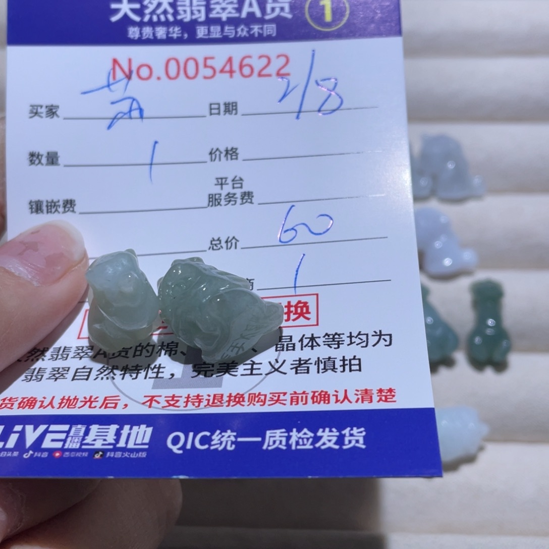 翡翠颈饰未镶嵌H***苏