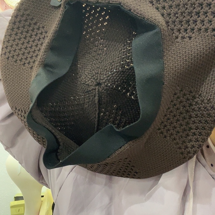 纯棉巧克力咖色贝雷帽