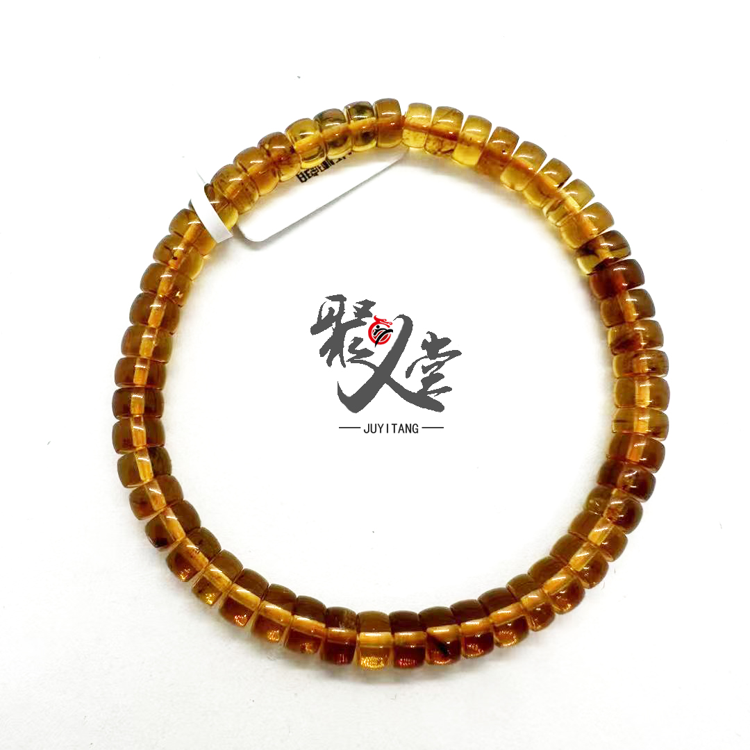 抚顺琥珀  金珀精工直切手串6mm HR431-10AQ1A41B2K