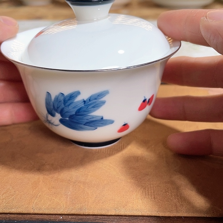 【闪购商品】百财好事盖碗瑕疵哈哈