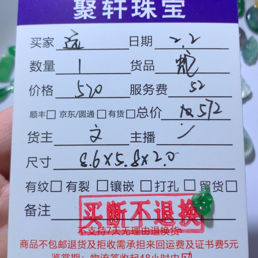 【闪购商品】翡翠颈饰未镶嵌远*