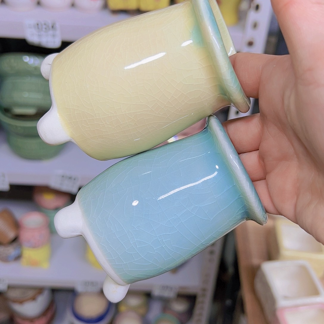 红陶陶瓷花盆当场满12包邮