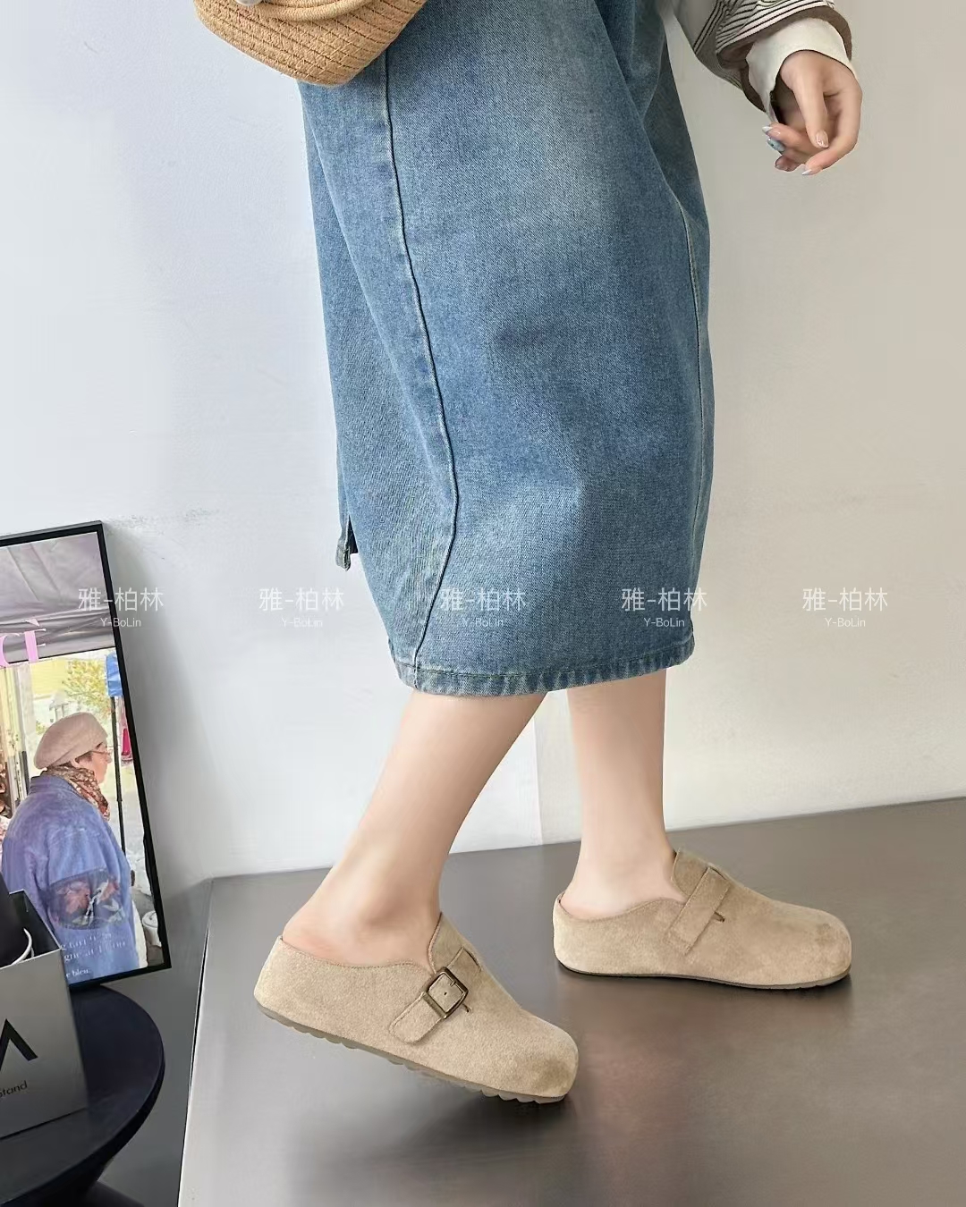 平跟（小于等于1cm）包头包头拖夏季舒适欧若智性风