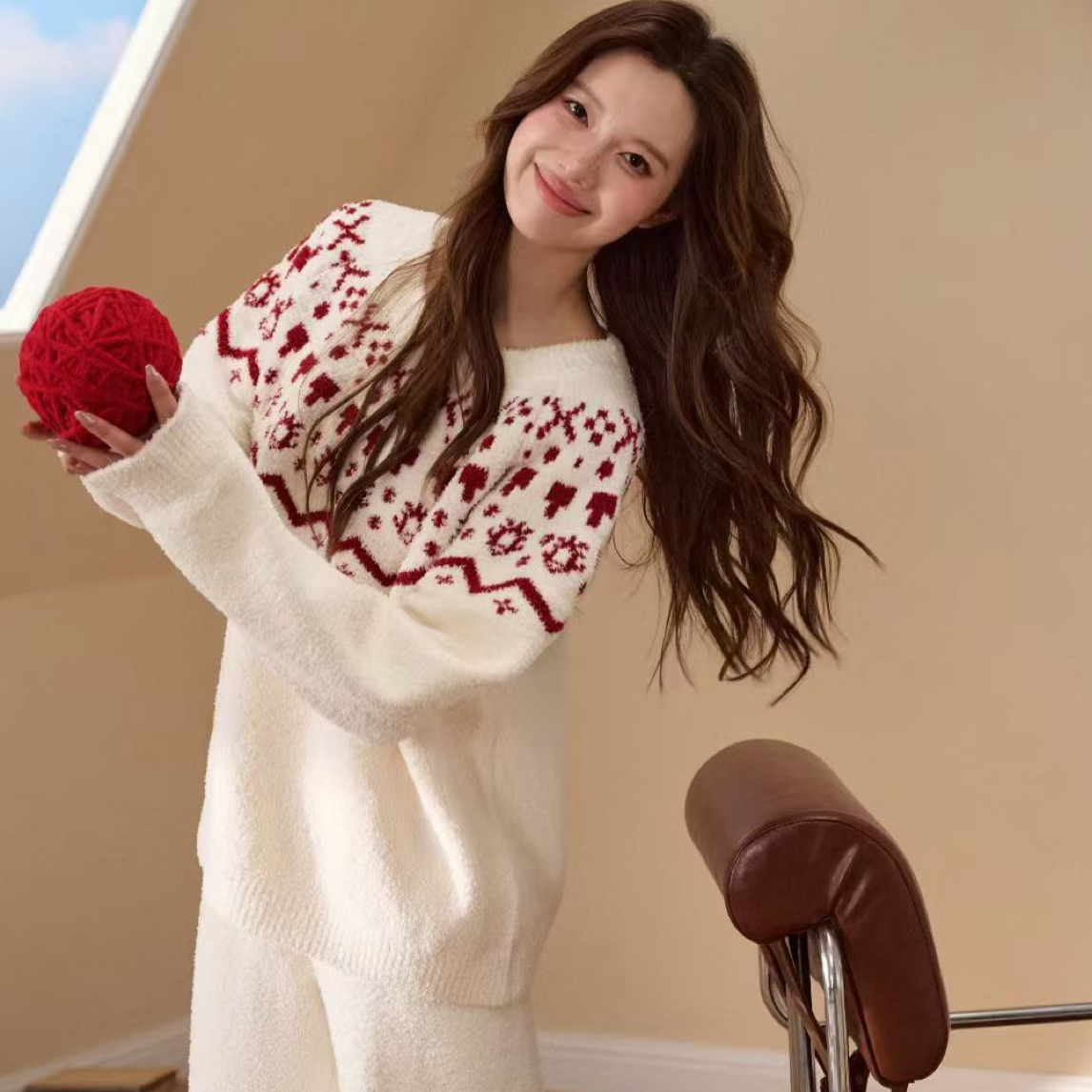 【200-299】先选编码！后选尺码！品牌高定长袖长裤秋冬睡衣女套装