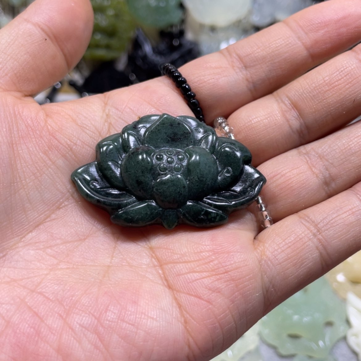 【闪购商品】岫玉未镶嵌颈饰95吊坠