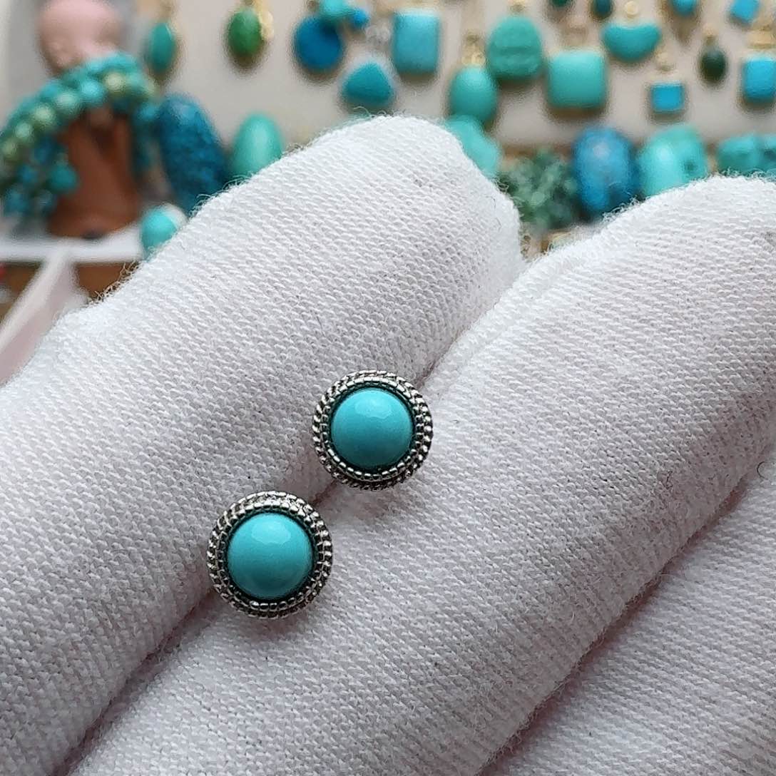 绿松石配饰银S925镶嵌