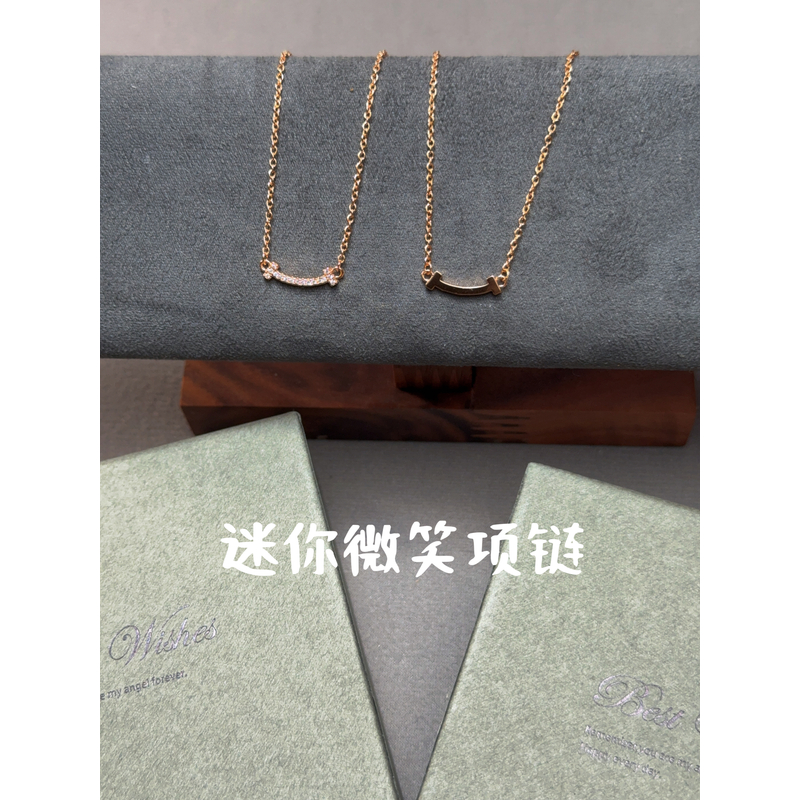合金项链 V金高版本项链 迷你微笑项链 007