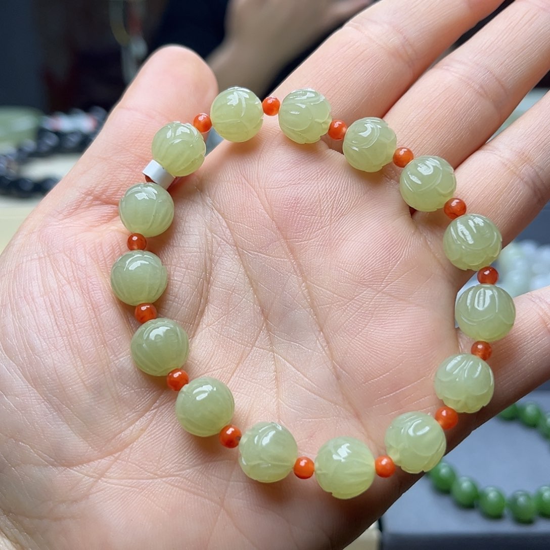 和田玉手链未镶嵌