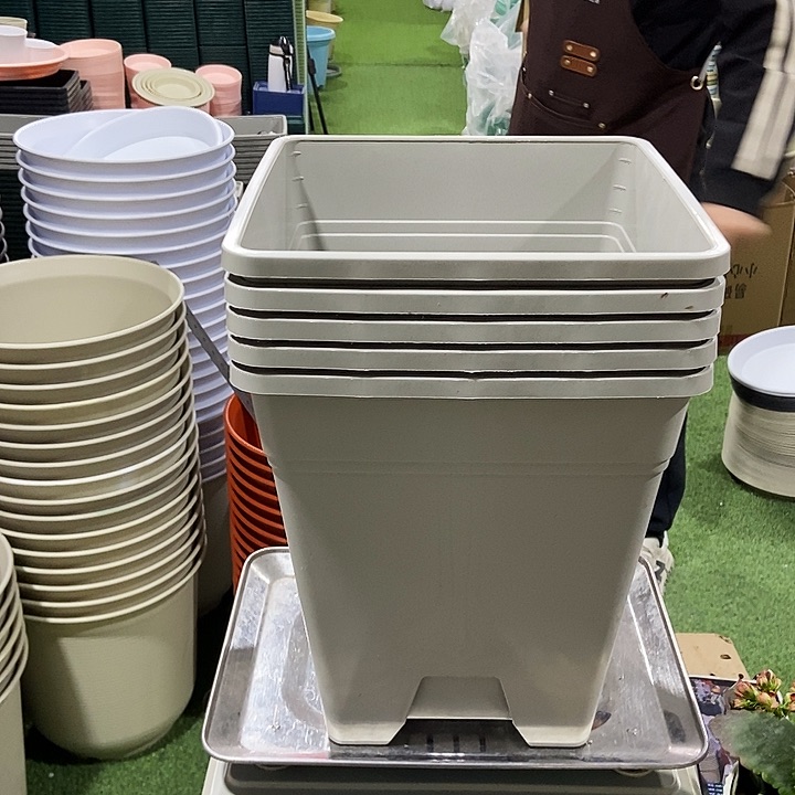 方盆口26高28灰白色无托5个