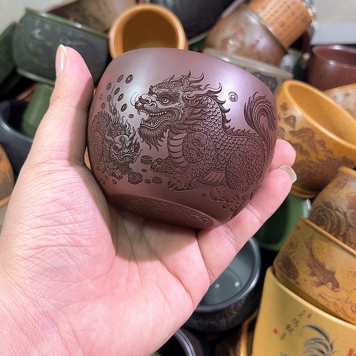 茶杯紫砂全手工紫砂主人杯