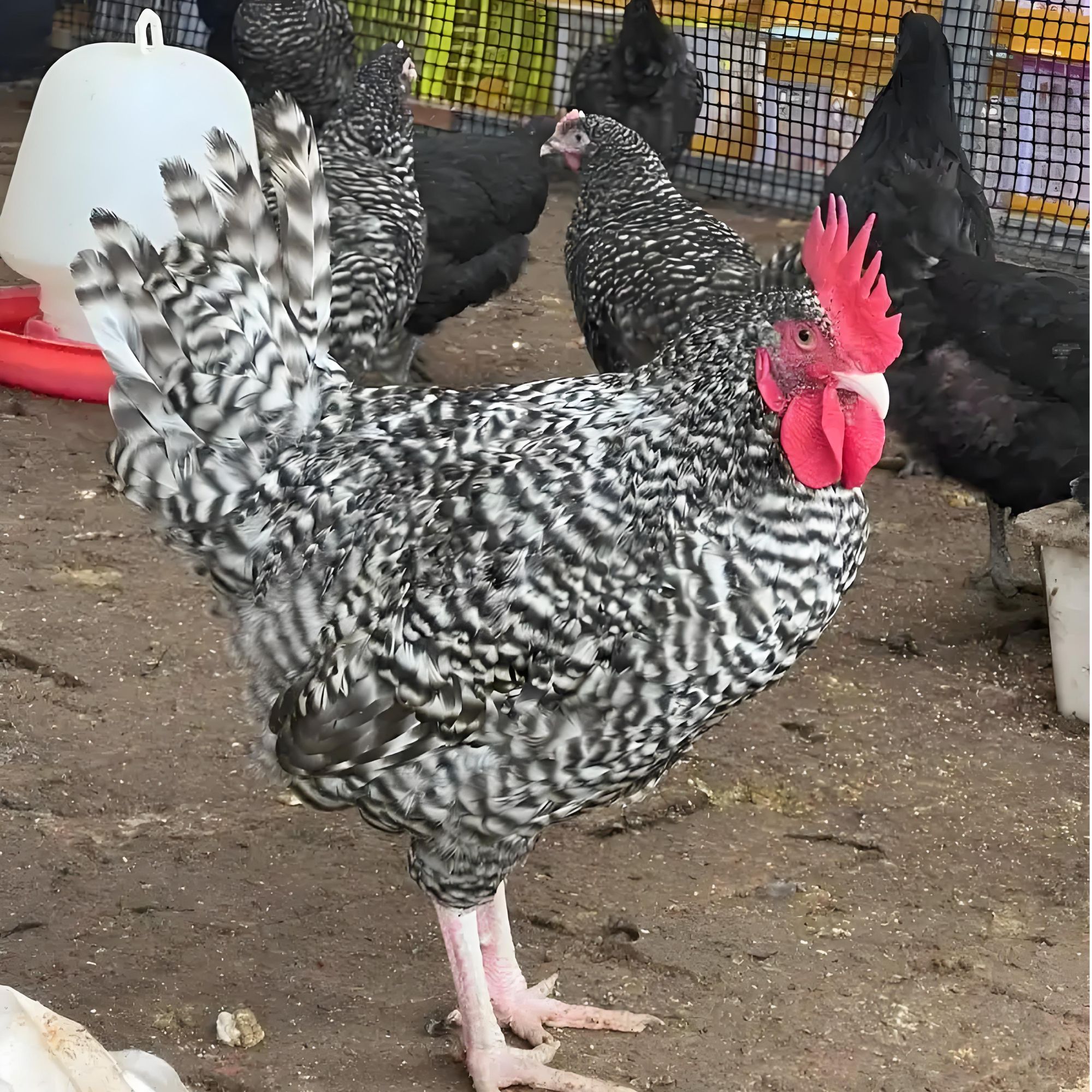 散养芦花标准个体三月龄足量一斤以上六只宠物鸡观赏宠物鸡