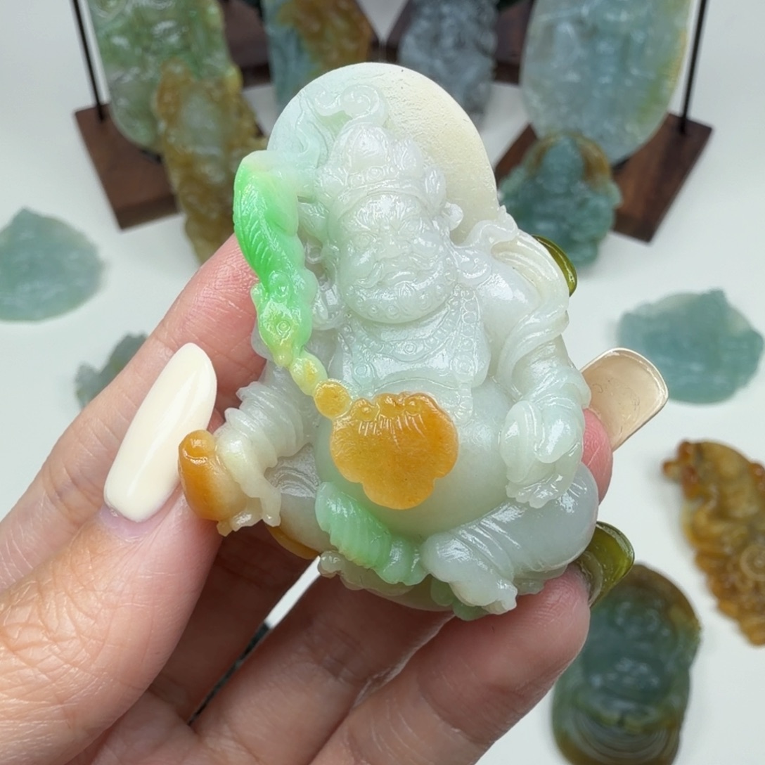 定制翡翠未镶嵌财神