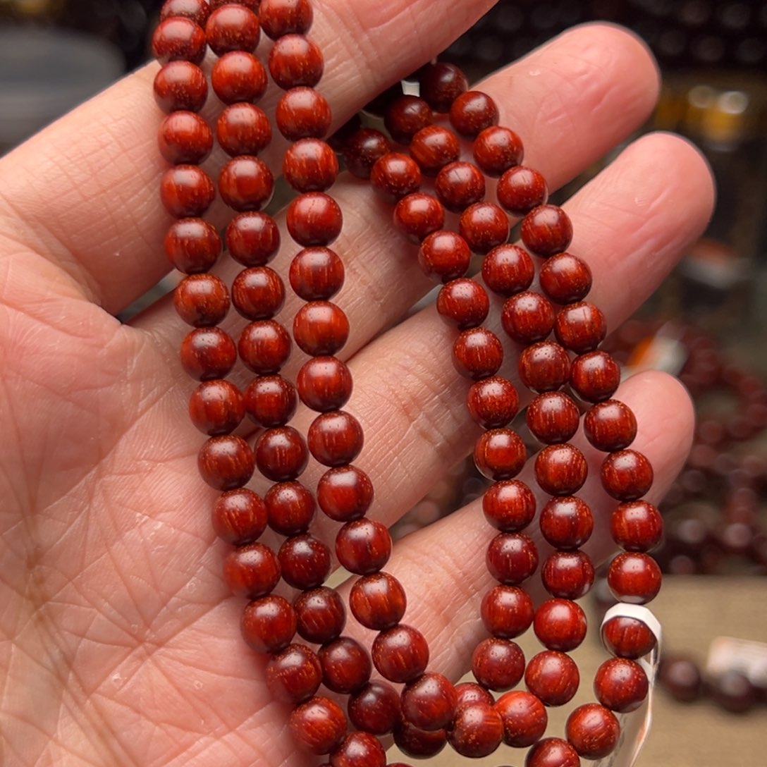 手串/手链檀香紫檀（小叶紫檀）0.6原汁原味鸡血红麟底特价款