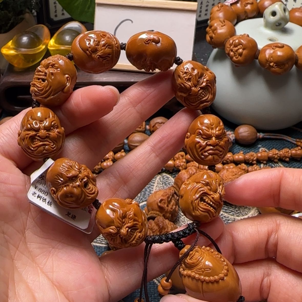 【闪购商品】橄榄核手串经典恶僧