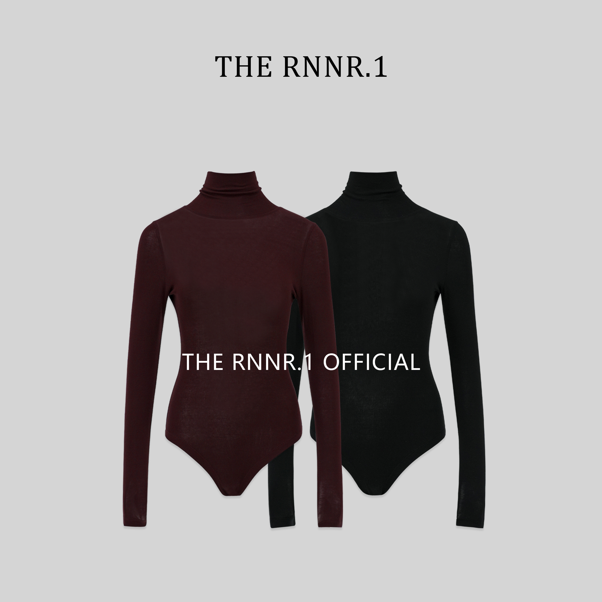 THE RNNR.1必入! 天丝羊绒 挖背 半高领连体衣