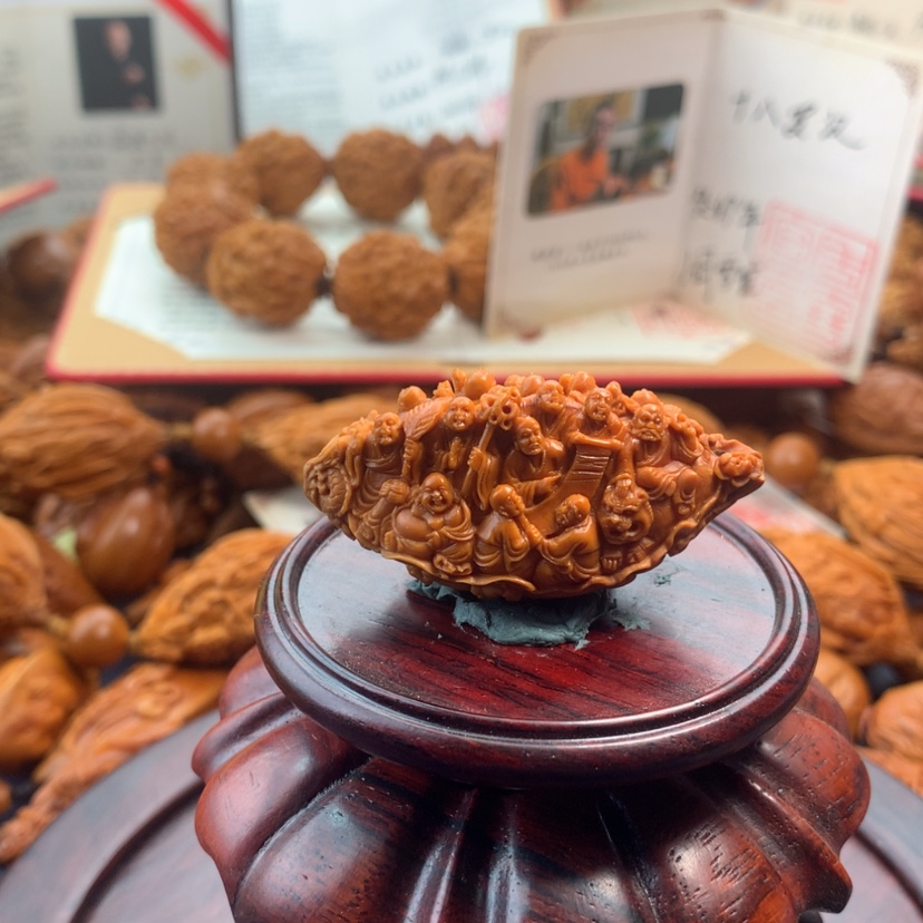【闪购商品】橄榄核手串/手链上**风核舟核雕