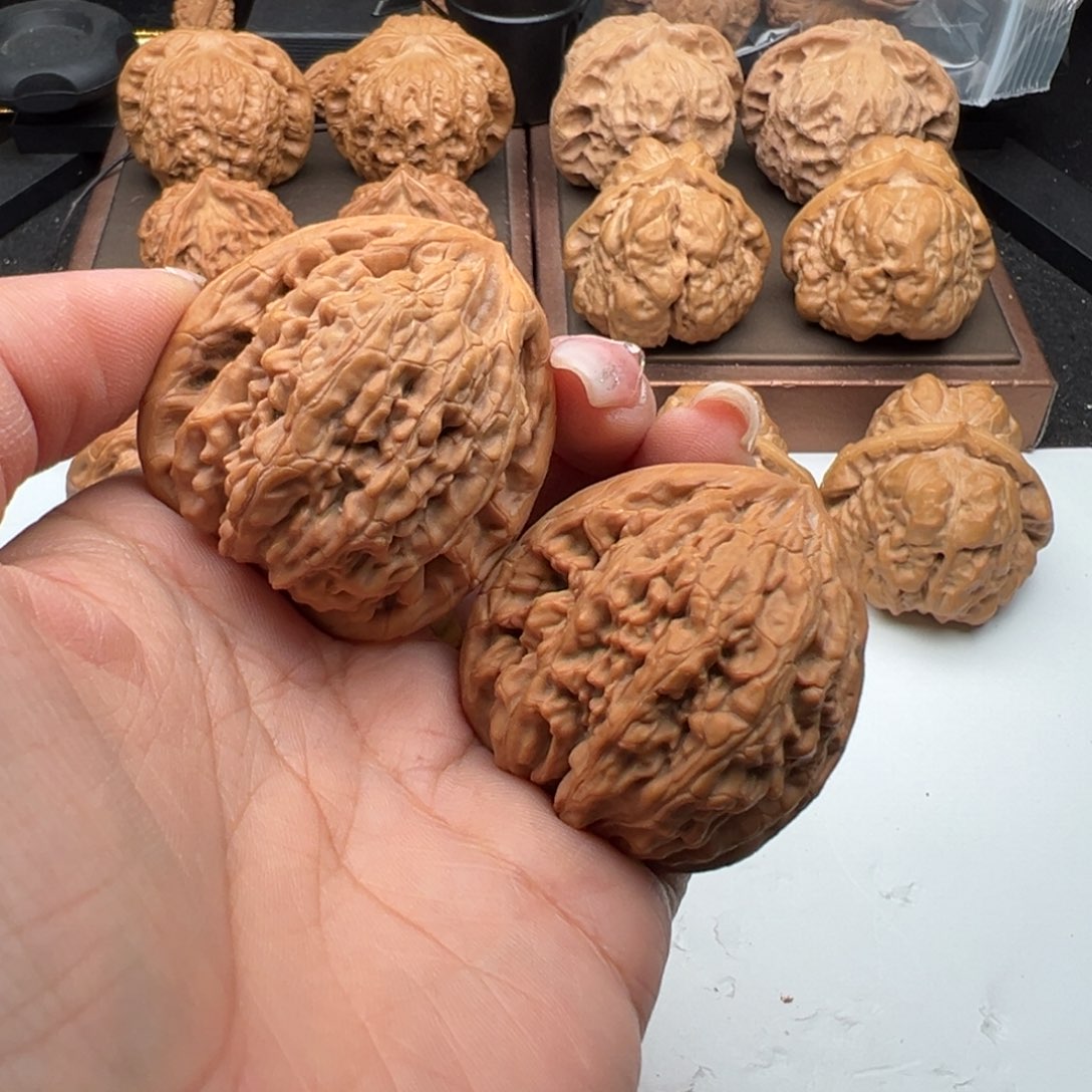 文玩核桃把件虎头王41