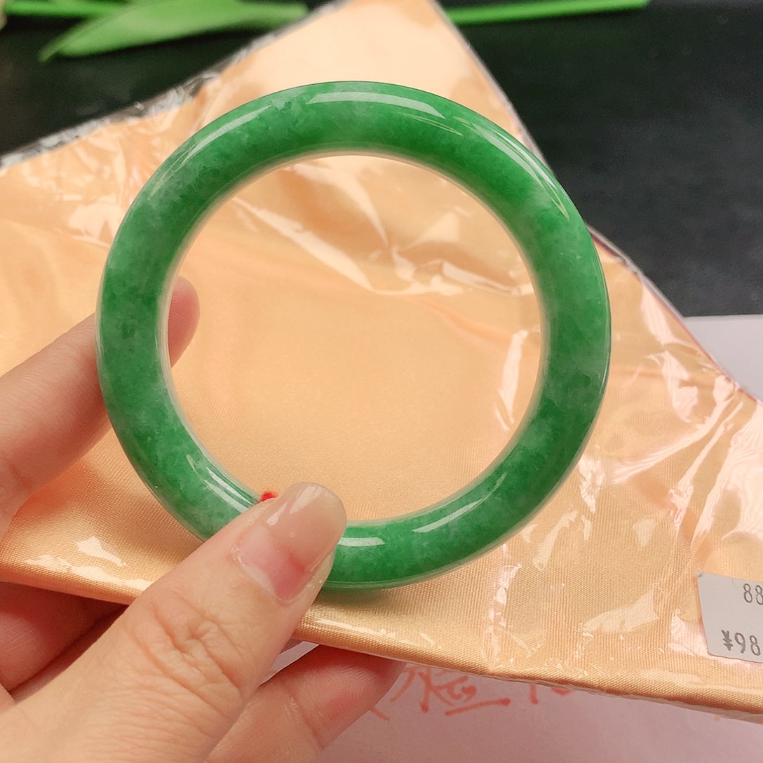 翡翠手镯未镶嵌53圈圆1147