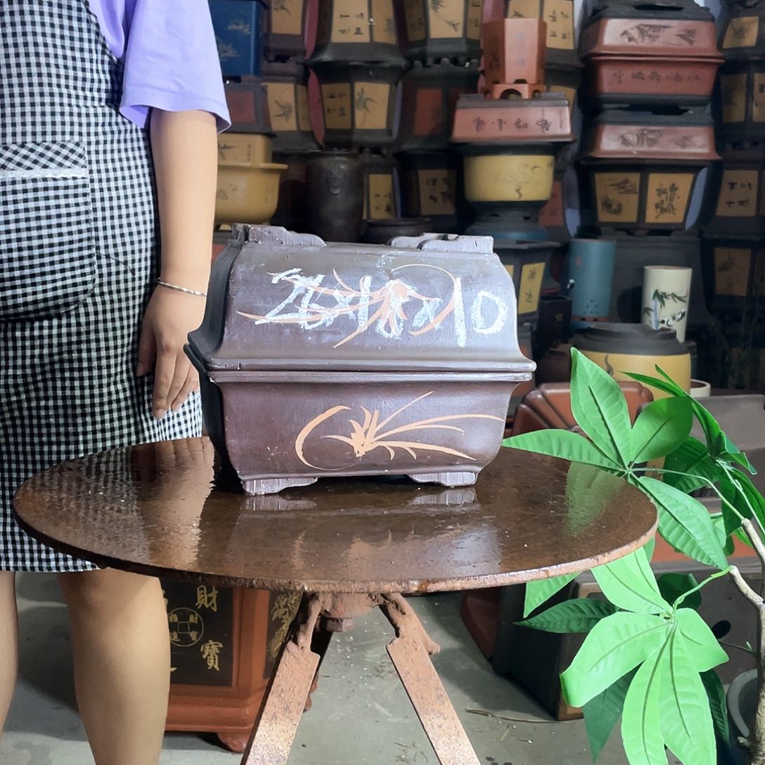 宜兴紫砂棕马槽26-26