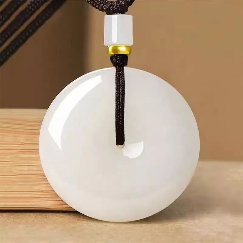 新疆和田玉平安扣吊坠（孤品讲解非全部上架多样性发货）