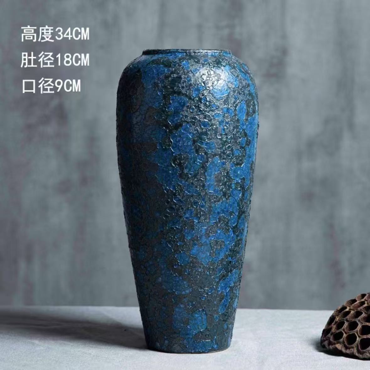 景德镇手工花瓶/手工制作养花容器