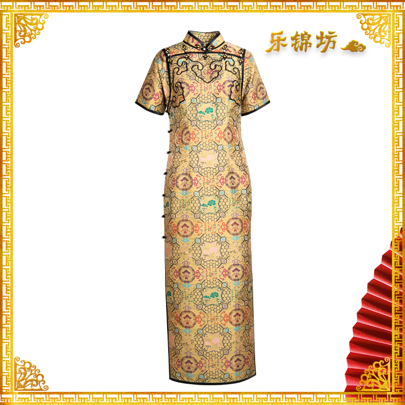 「寒香」·乐锦坊复古国风正宗时尚原创手工全开襟旗袍连衣裙