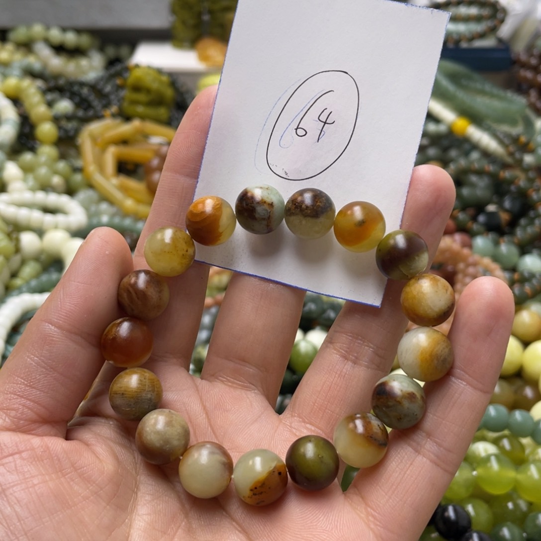 蛇纹石玉手链未镶嵌