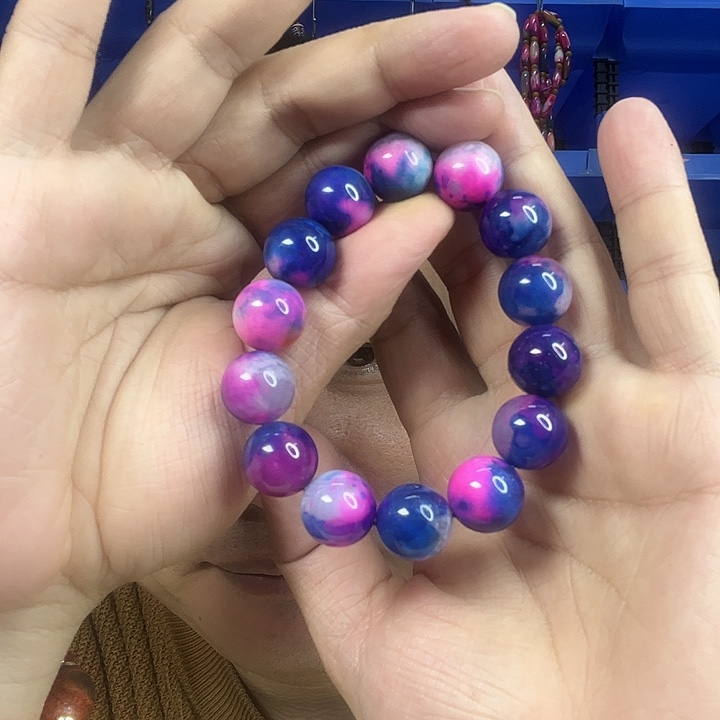 玛瑙未镶嵌手链T15紫龙丹卡16