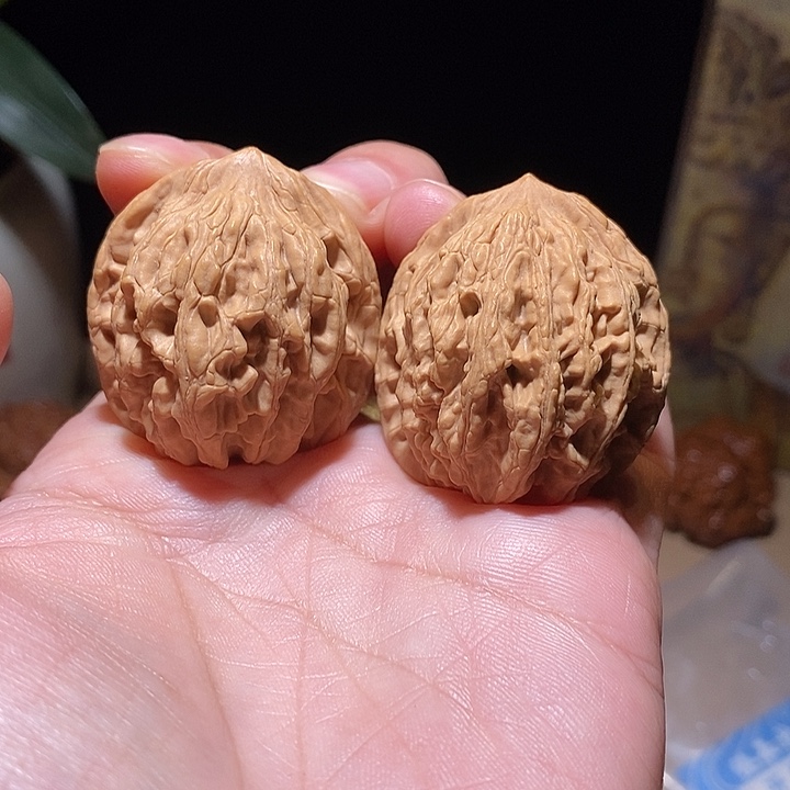 文玩核桃把件06全品无修36尺虎头