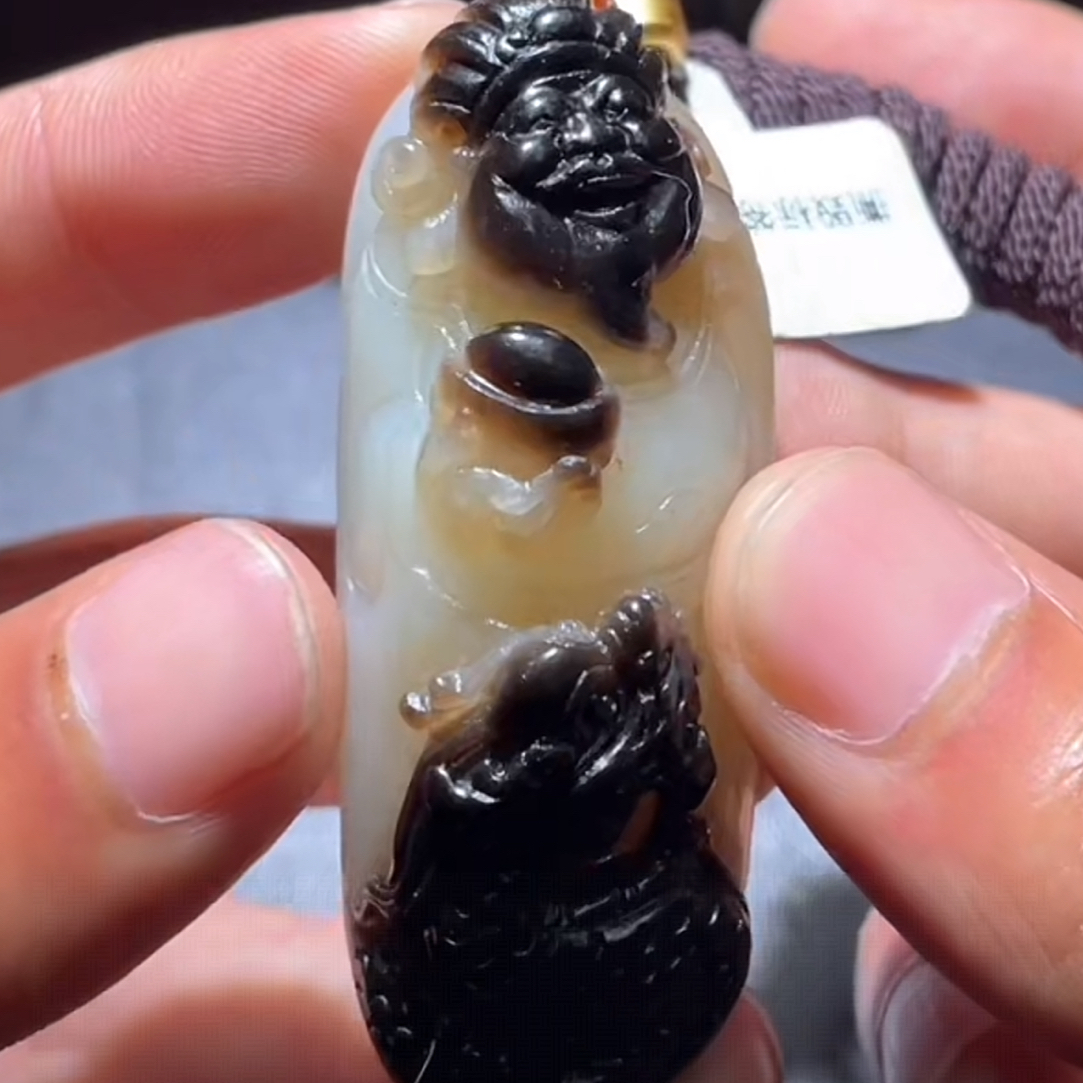 和田玉玉石挂件 d1225拍一发一