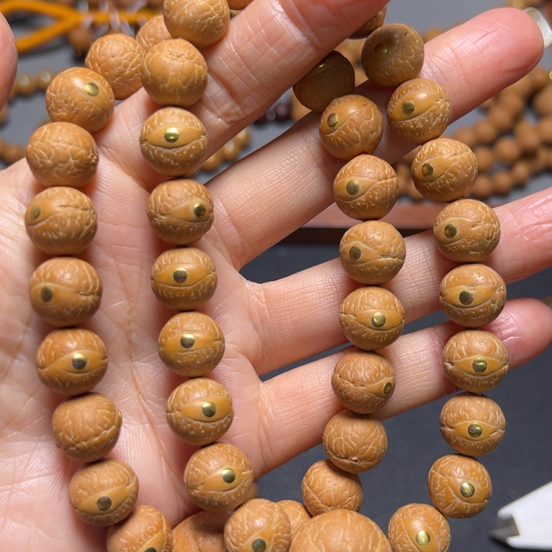 吊坠凤眼菩提12mm2025精品铜钉手串