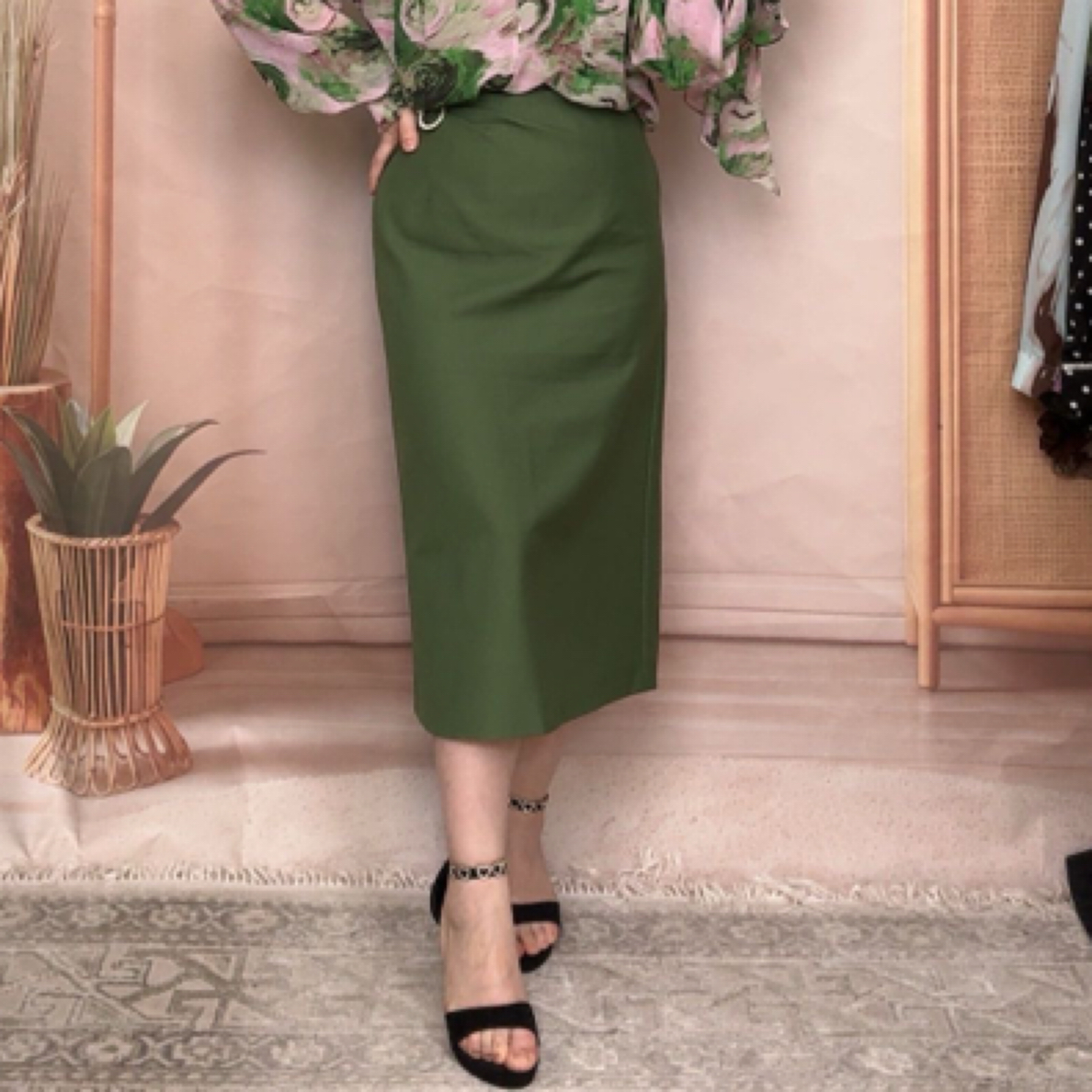 绿色个性裙子 修身裙