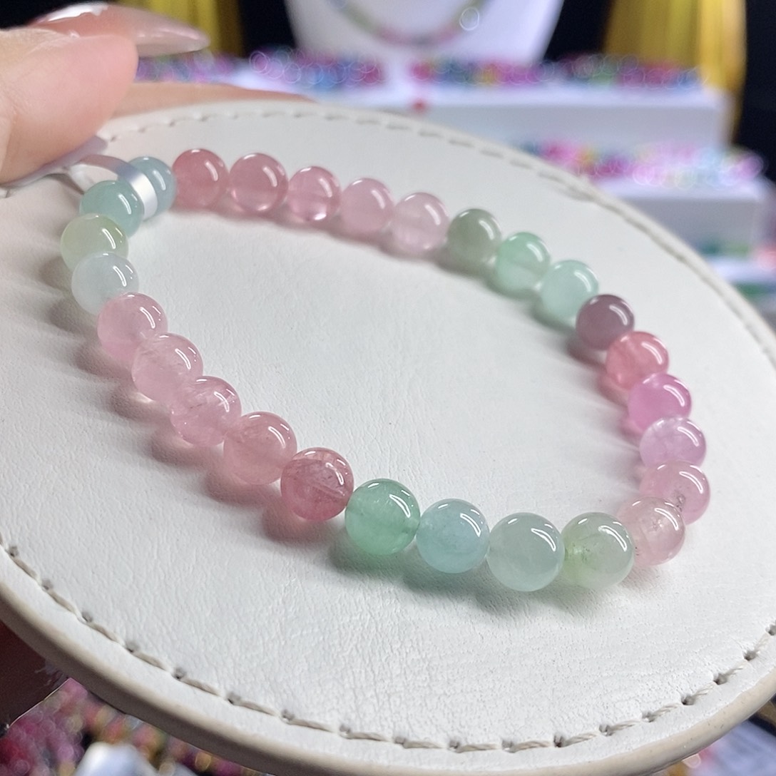 未镶嵌手链碧玺马卡龙