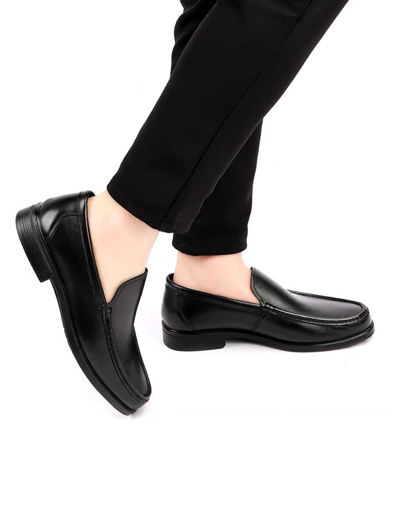 【表弟严选】C6146  黑色 舒适真皮时尚男士商务皮鞋