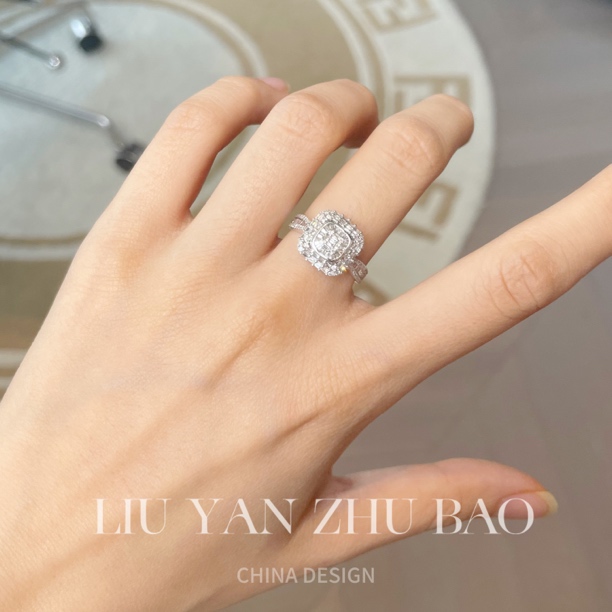 【六言精选AN】18k金大方糖戒指