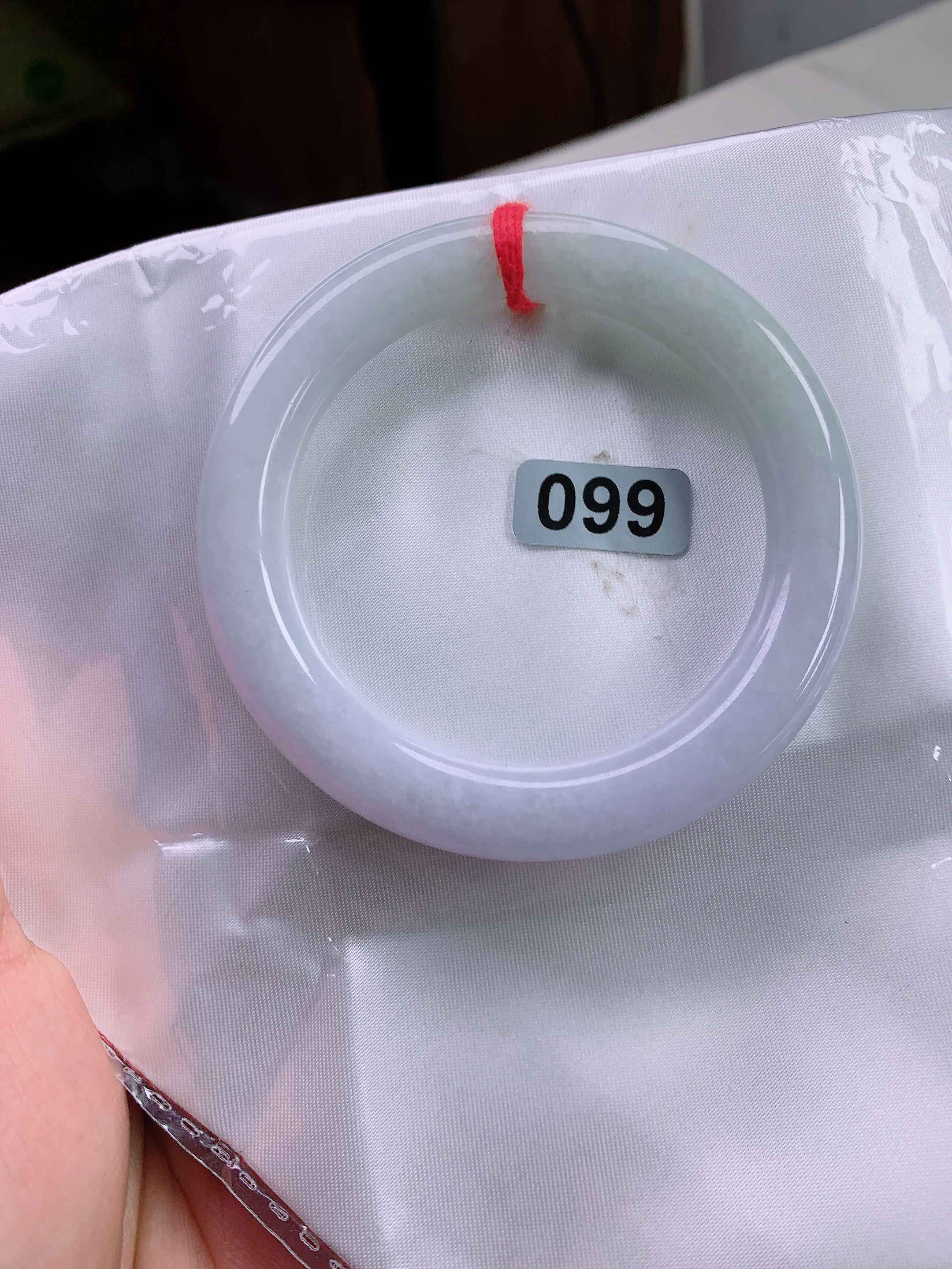 52圈 天然翡翠紫罗兰圆条手镯女款时尚手工