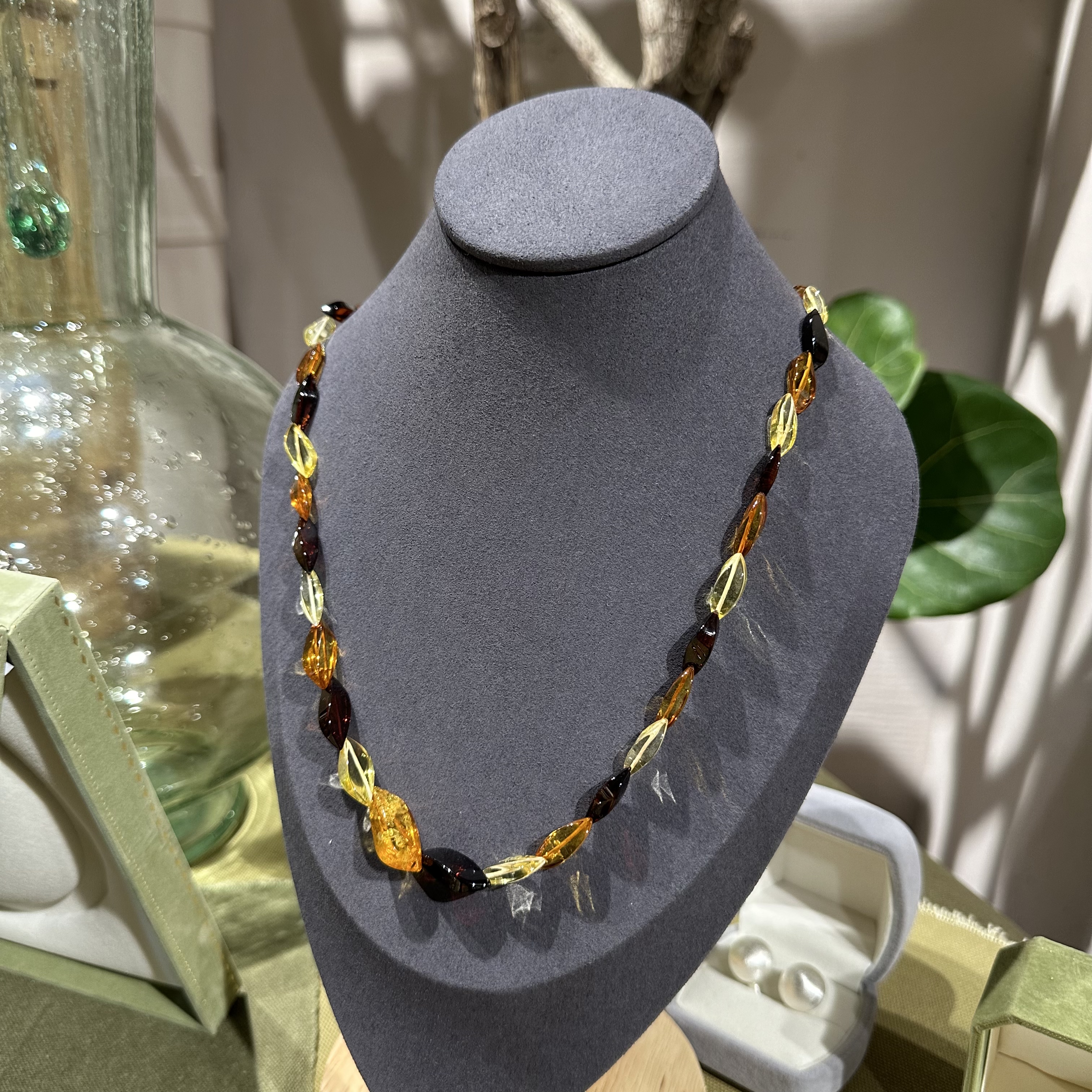 合金项链 菱形高级感项链【19557】