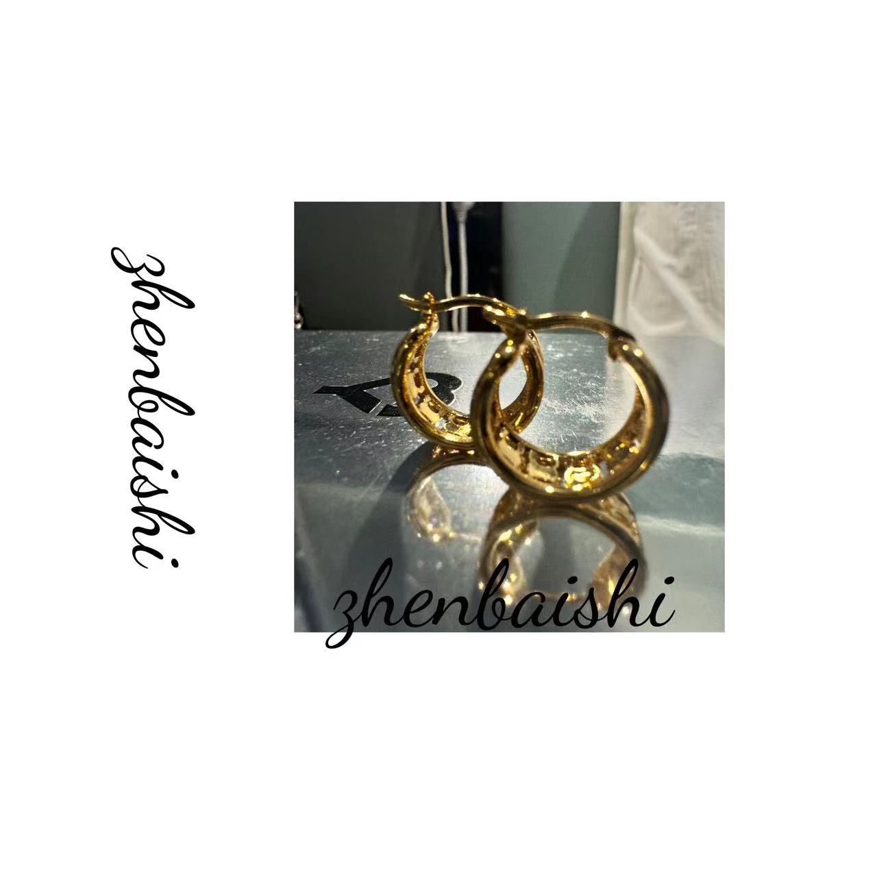 合金耳饰 圆形加宽小巧精致圆圈镂空设计耳环耳钉【哎呦家18957】