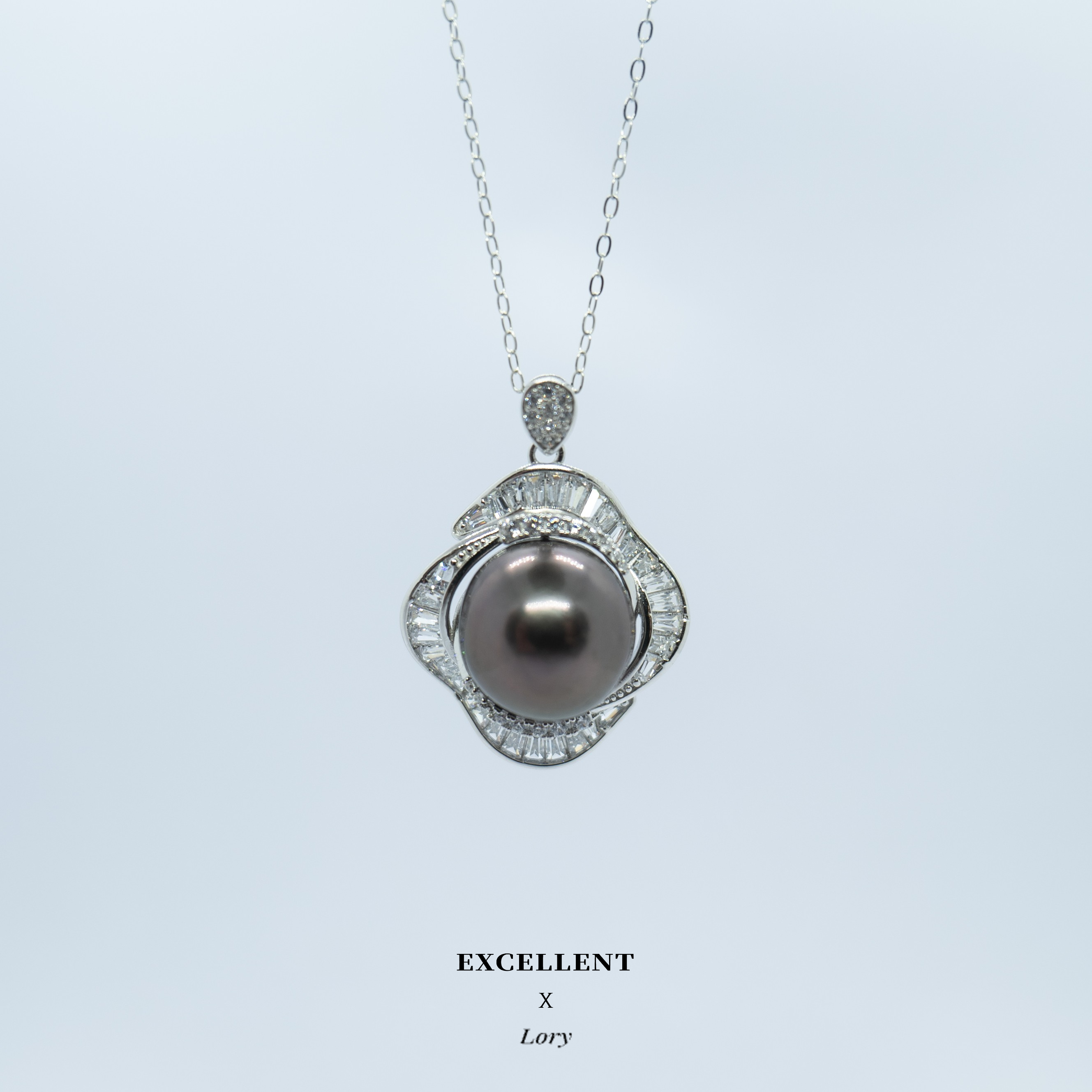 【Lory轻奢】S925 11-12mm 海水大溪地宫廷风真珠吊坠243