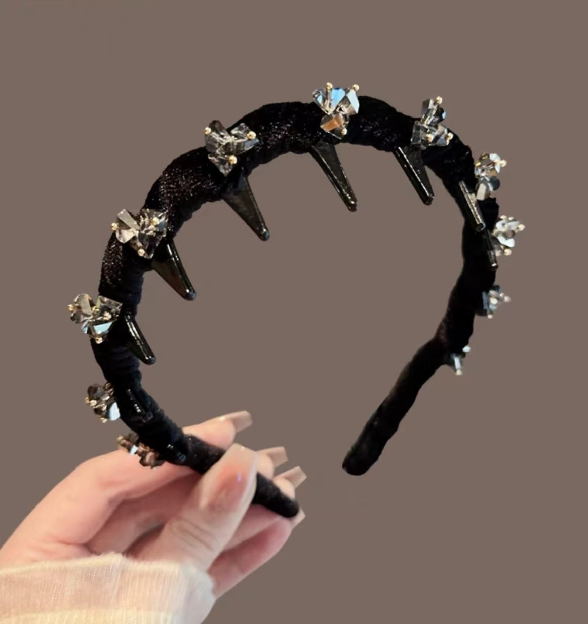 气质优雅时尚绒布晶晶发箍  SG721