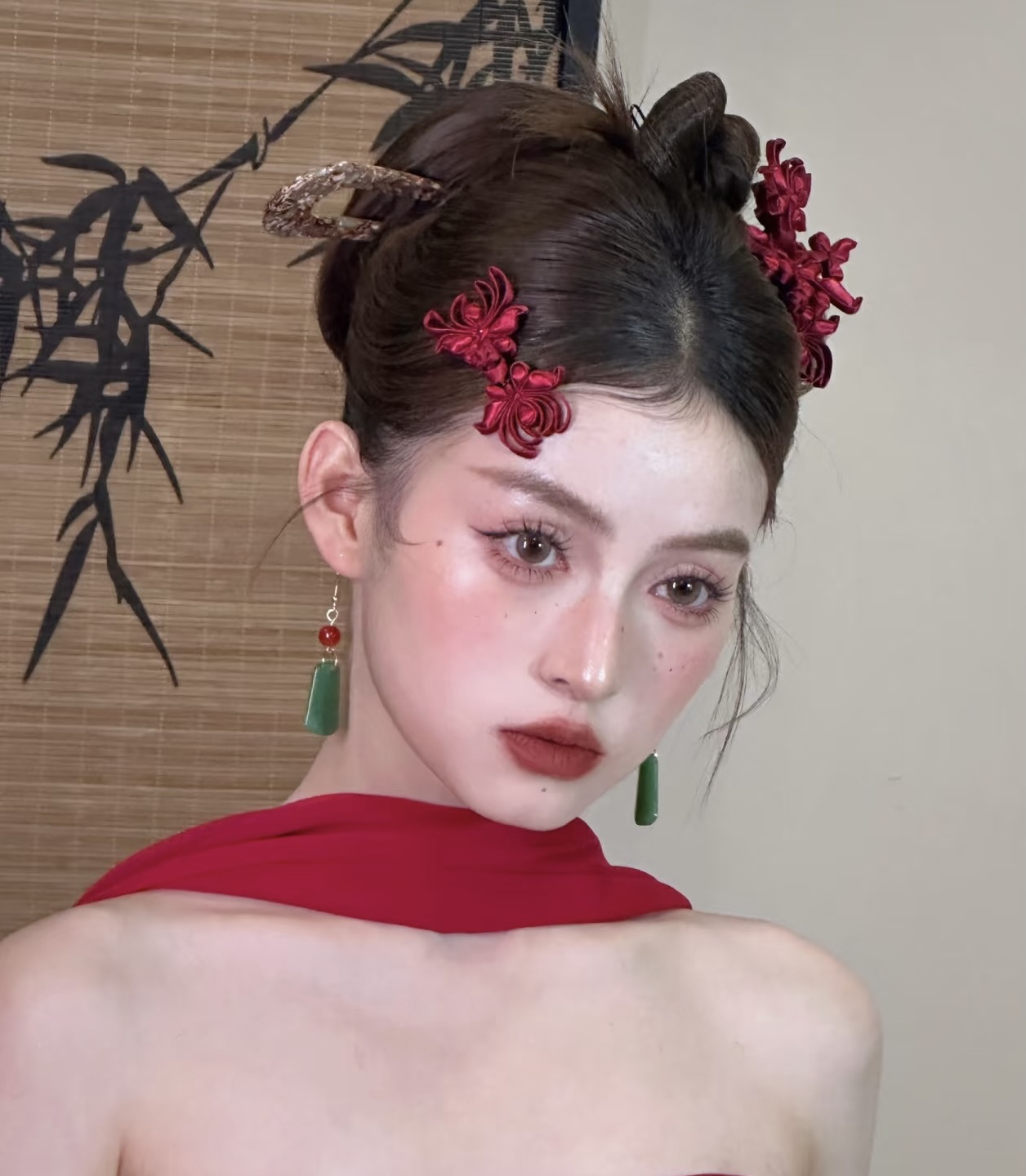 2783新款康康老师同款新中式头饰敬酒服旗袍气质出片