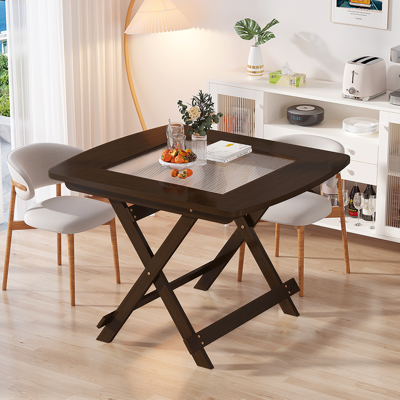 哈尔优折叠桌家用餐桌简易免安装夜市摆摊方桌小户型出租屋吃饭桌