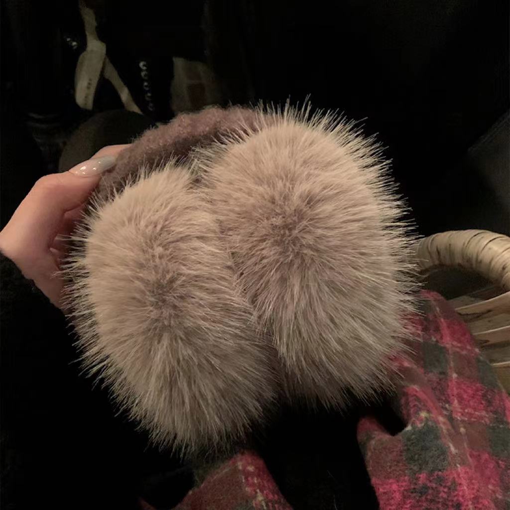 网红同款大毛毛耳罩